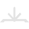Ekena Millwork Vanguard Architectural Grade PVC Gable Bracket, 96"W x 52"H x 4"D x 6"F, 13/12 Pitch GBP096X52X0406VAN00 - alternate 4